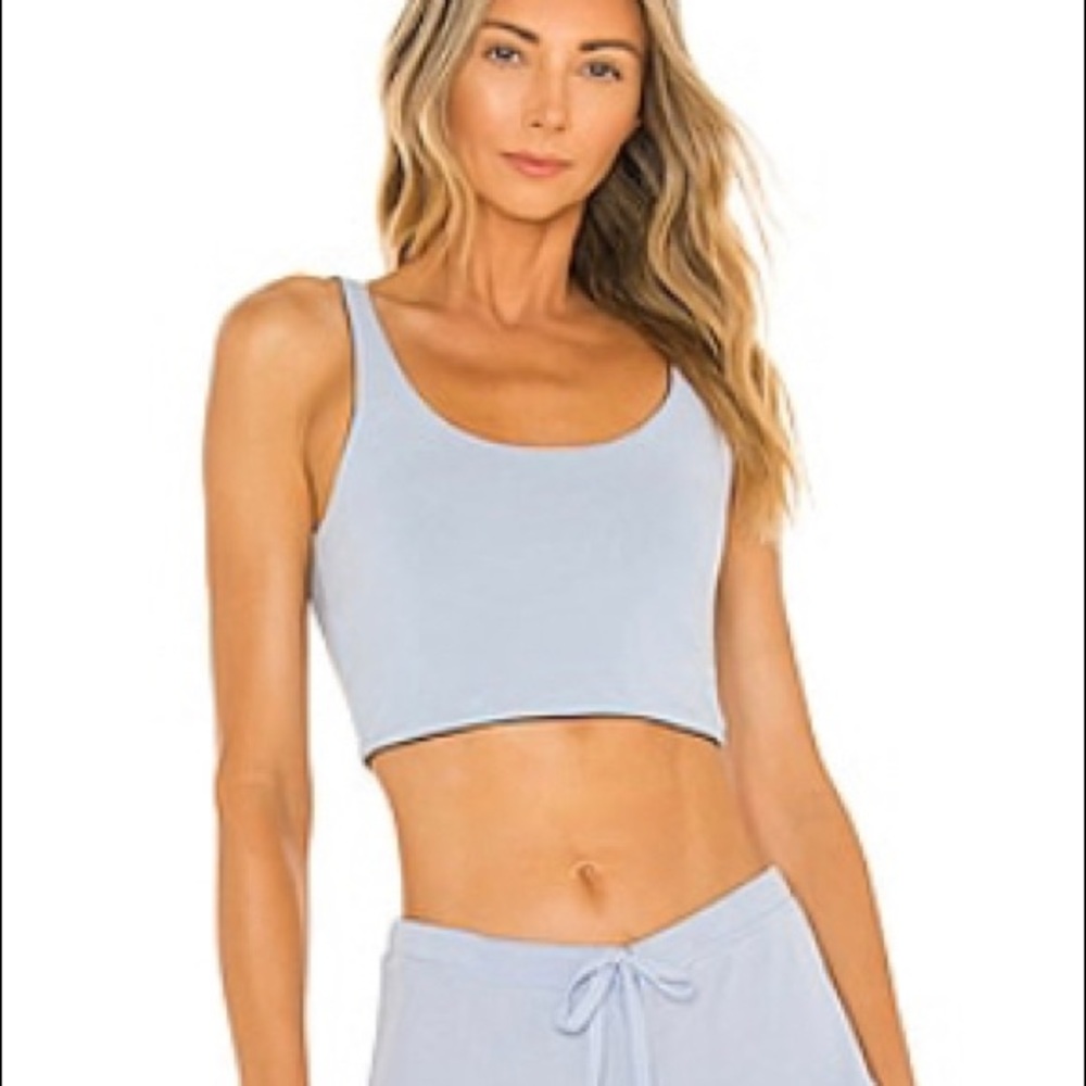 NWT Revolve light blue crop top - M